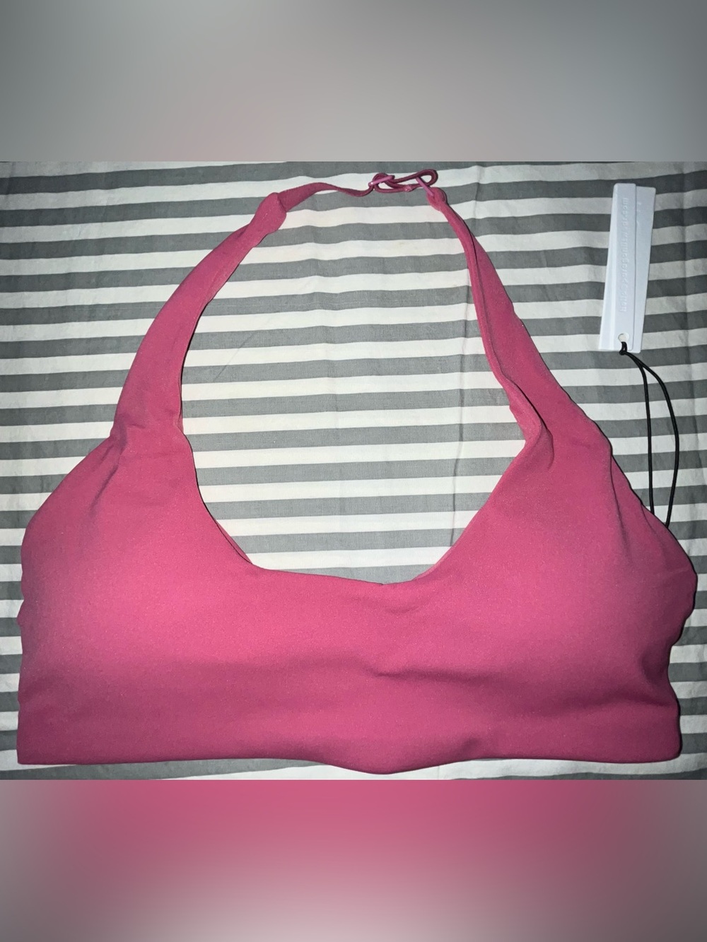 Paragon Recstretch Unbound Halter Bra + SculptSeam Plus Legging in Raspberry M - Picture 2 of 6